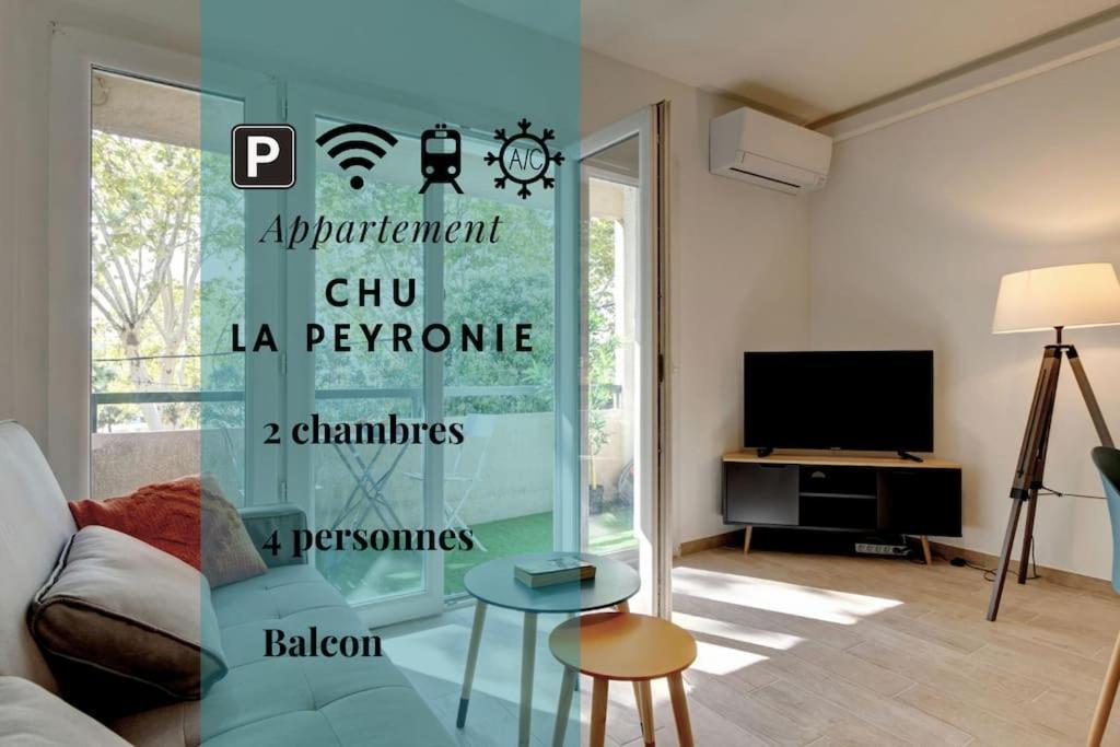028- Chu Hopital, Appart 2Chambres, Parking, Tram مونبيلييه المظهر الخارجي الصورة